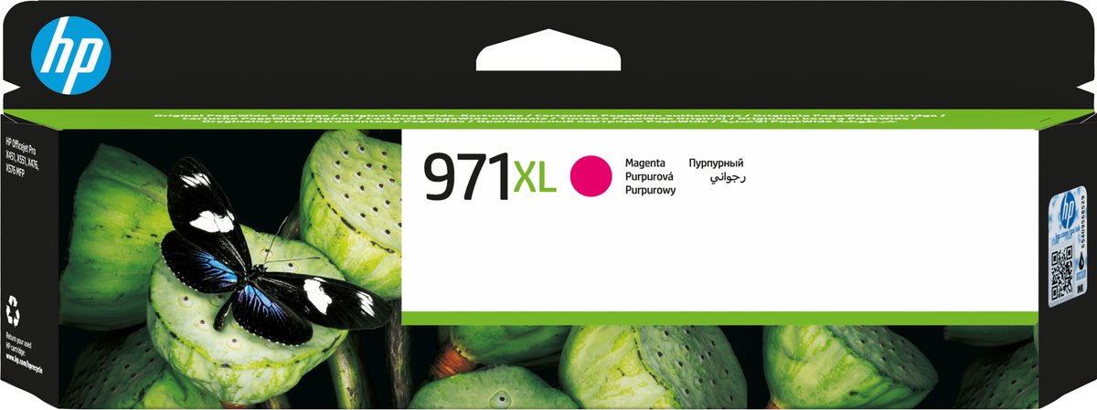 Hp Cartuccia D Inchiostro Officejet 971XL Magenta CN627AE