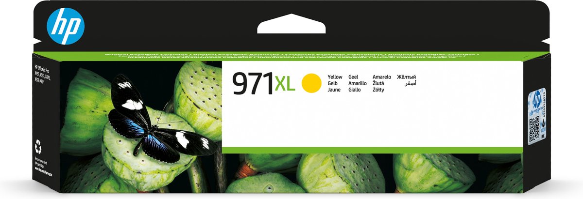 Hp Cartuccia D Inchiostro Officejet 971XL Giallo CN628AE