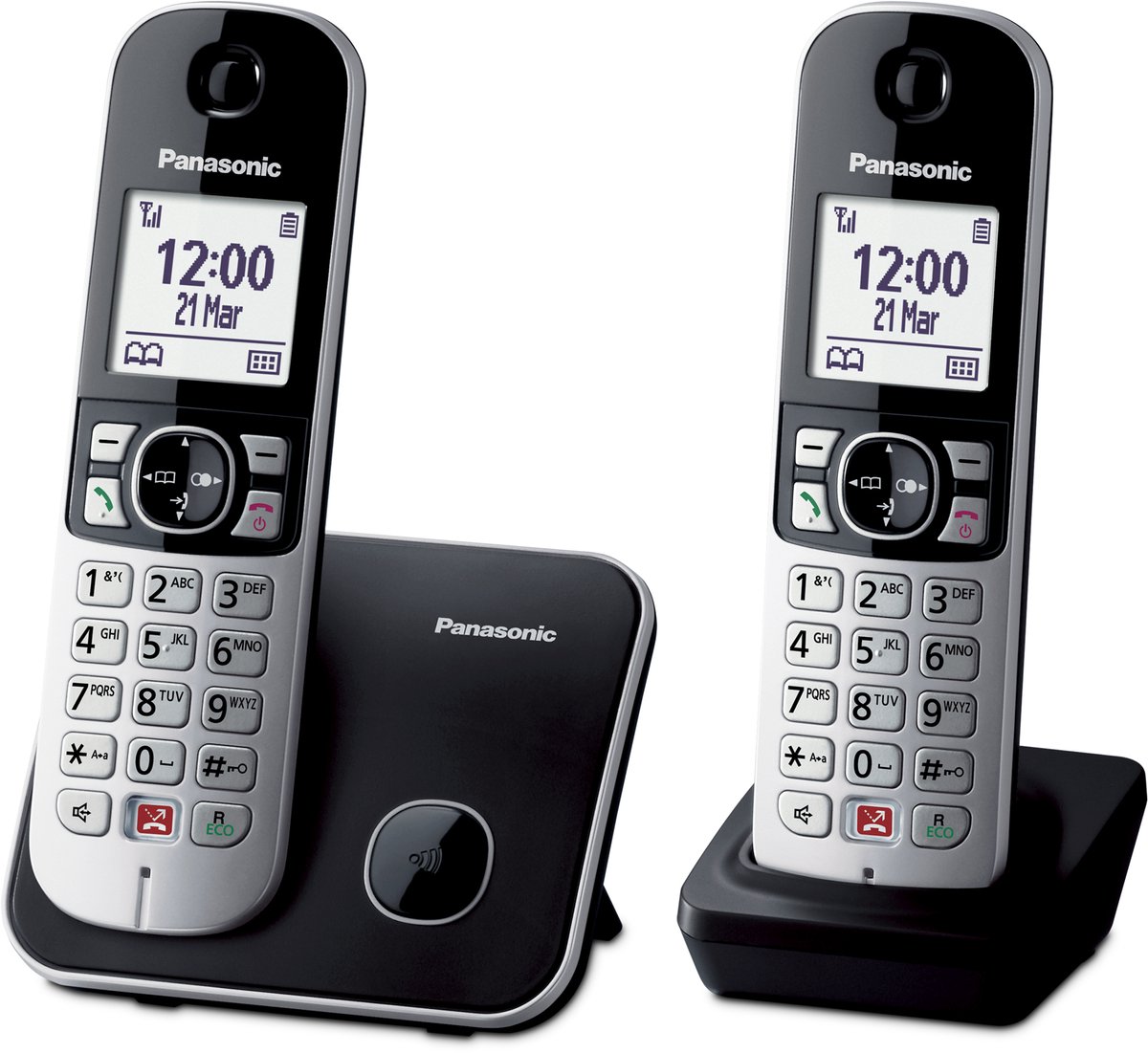 Panasonic Cordless TG6852 Duo Black KX-TG6852JTB