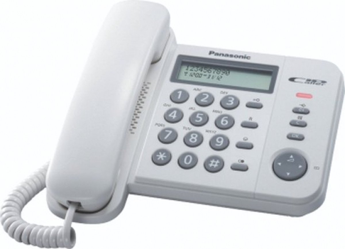 Panasonic Telefono Fisso TS560 Bianco KX-TS560EX1W