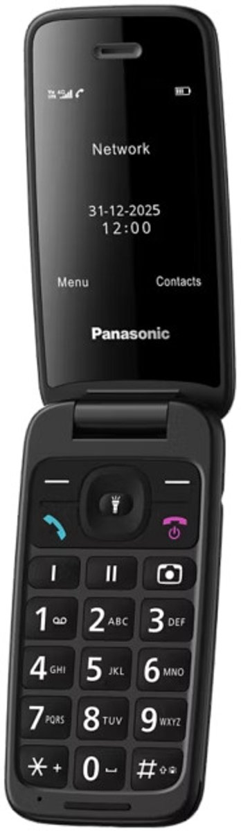 Panasonic Senior Phone TU410 Conchiglia Nero KX-TU410EXB