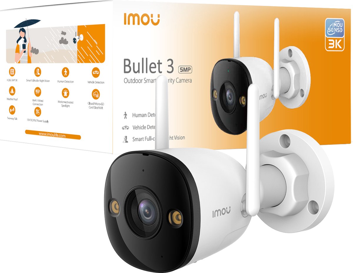 Imou Bullet IP/WI-FI Full-Color 5 Mp 2.8 IPC-S3EP-5M0WE