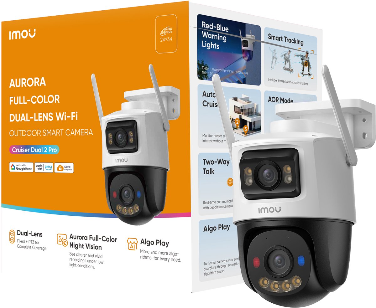 Imou Ptz IP/WI-FI Full-Color 8MP 3.6 Mm IPC-S7XFP-8U0WED