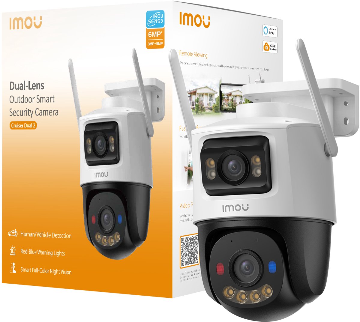 Imou Ptz IP/WI-FI Full-Color 6MP 3.6 Mm IPC-S7XEP-6M0WED