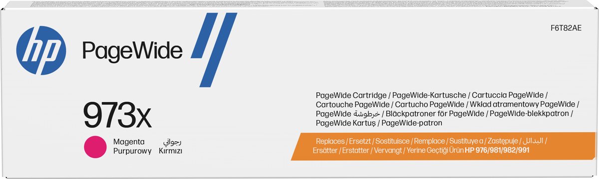 Hp 973X High Yield Magenta Original Pagewide Cartridge F6T82AE