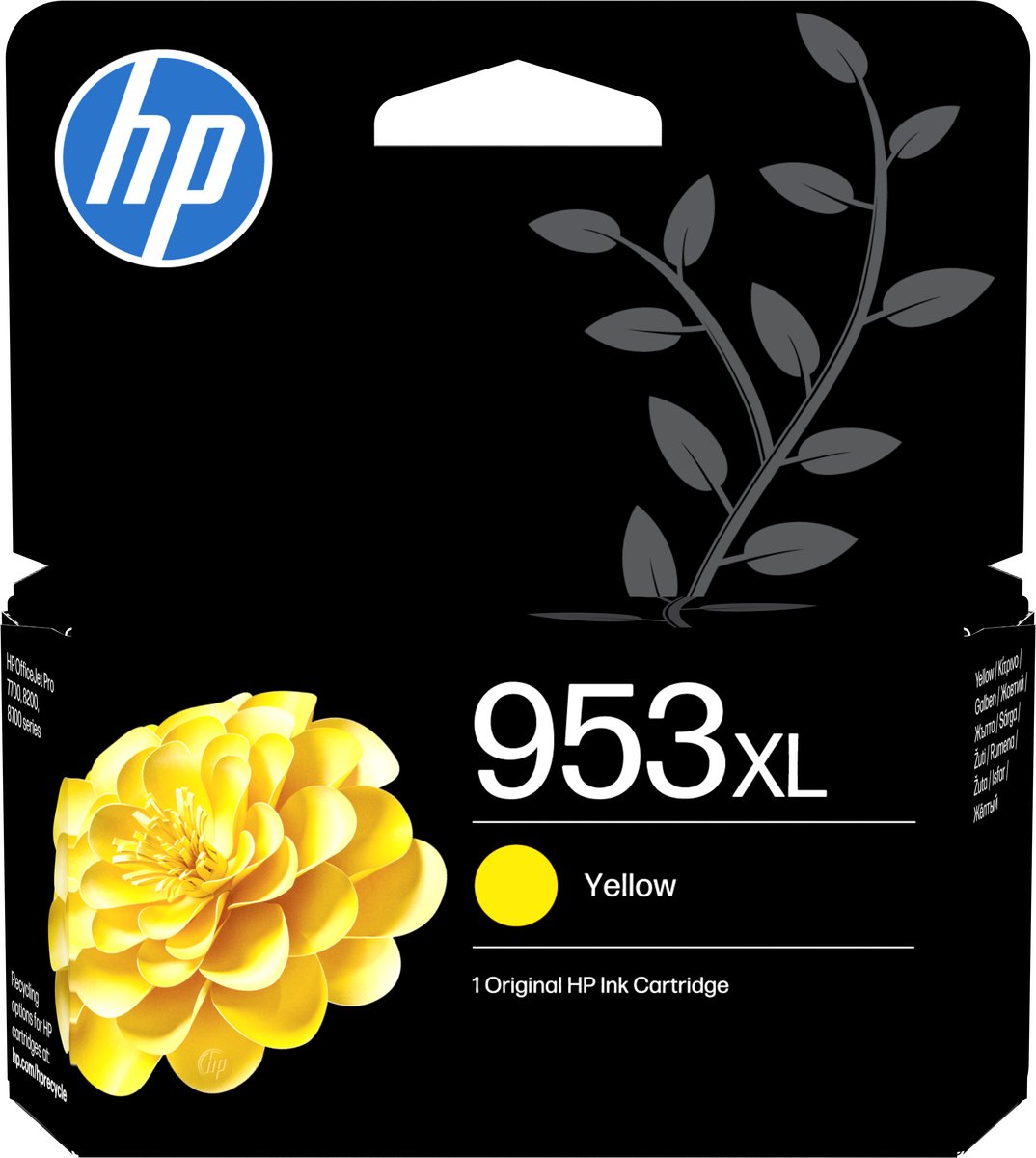 Hp 953XL High Yield Yellow Original Ink Cartridge F6U18AE#LS1