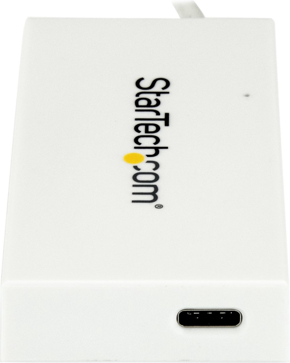 Startech Hub Usb-C A 4 Porte USB 3.0 - Perno E Concentratore USB Tipo C Con 1x 3x Usb-A Bianco HB30C3A1CFBW