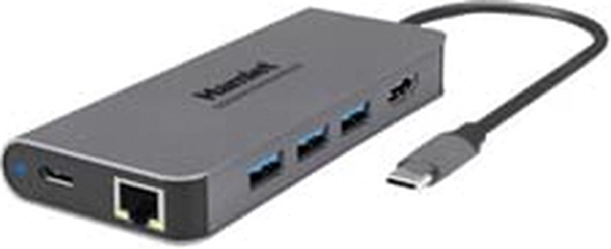 Hamlet Docking Station Usb-C Power Delivery 87W - 3 X USB 3.0 + LAN Hdmi HDKC-PD200