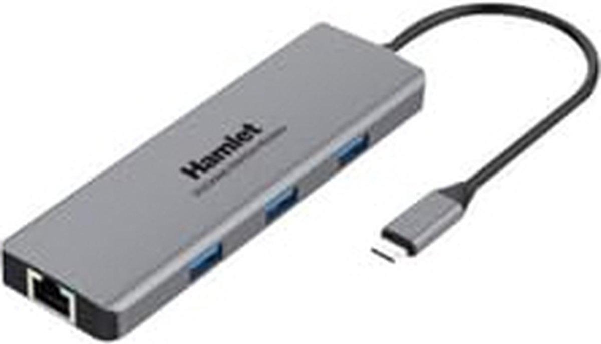 Hamlet Docking Station Usb-C Power Delivery 85W - 4 X USB 3.0 + LAN Hdmi Audio HDKC-PD200U