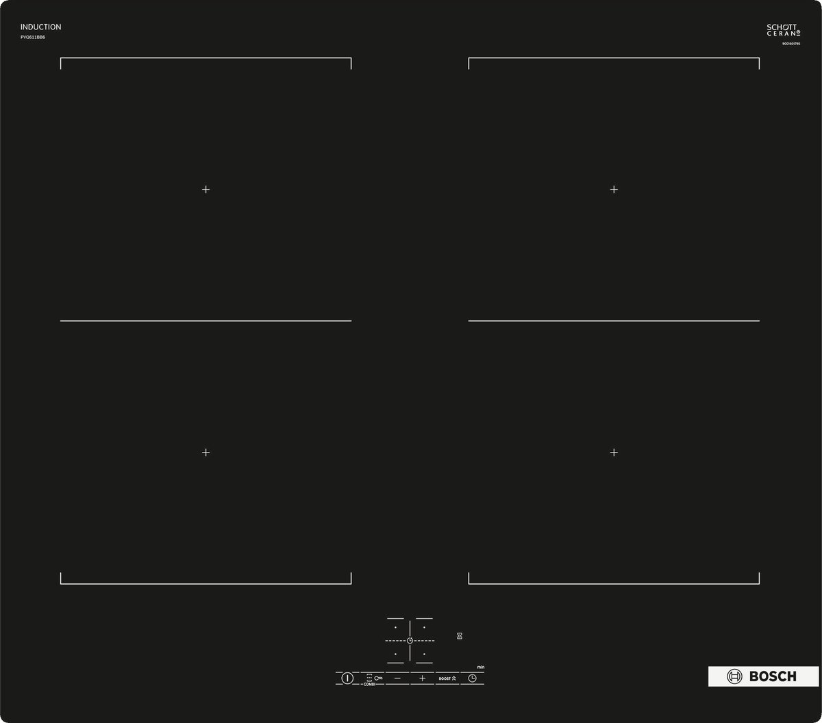 Bosch Piano Induz Flex 60CM Nero PVQ611BB6E