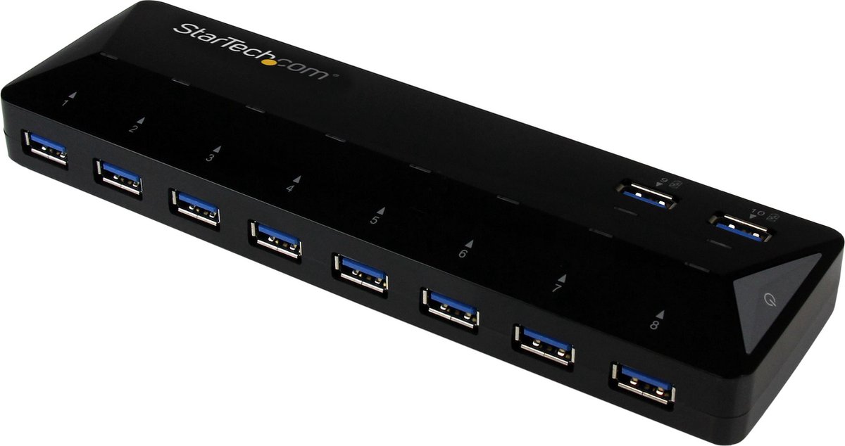 Startech Hub USB 3.0 A 10 Porte Di Ricarica E Sincronizzazione - 2 X 1 5 Amp ST103008U2C