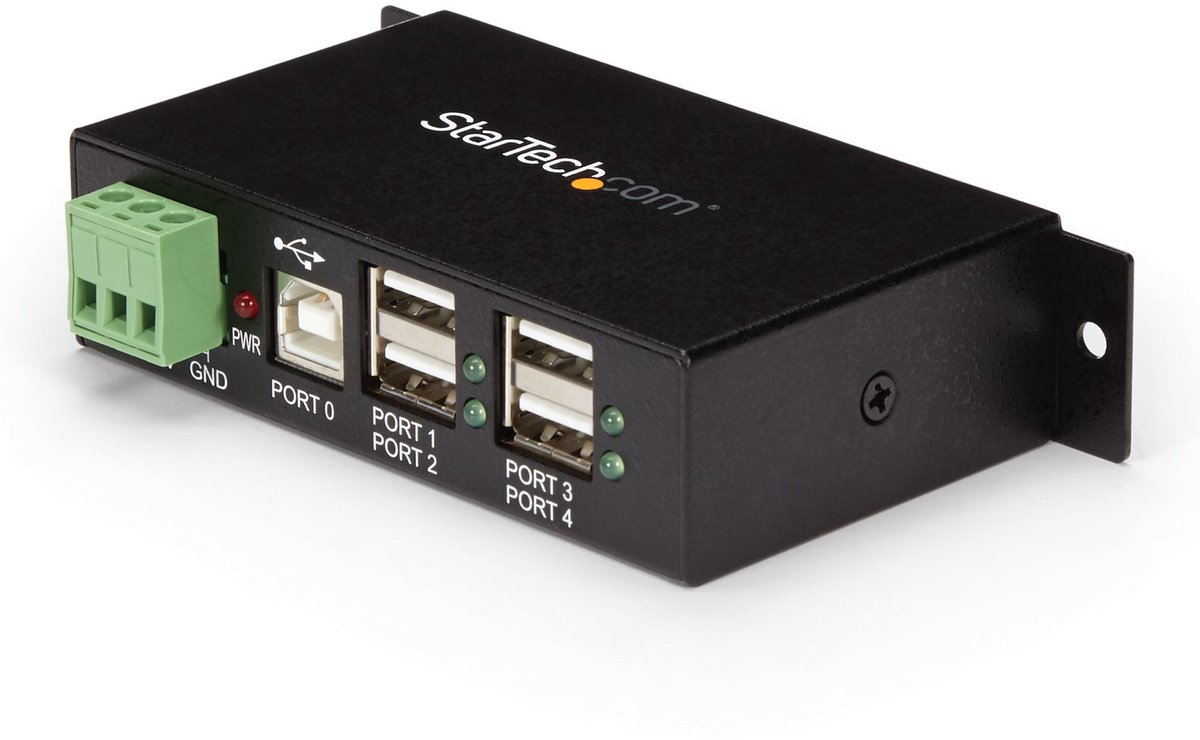 Startech Hub USB 2.0 Industriale In Metallo A 4 Porte USB 2.0 ST4200USBM