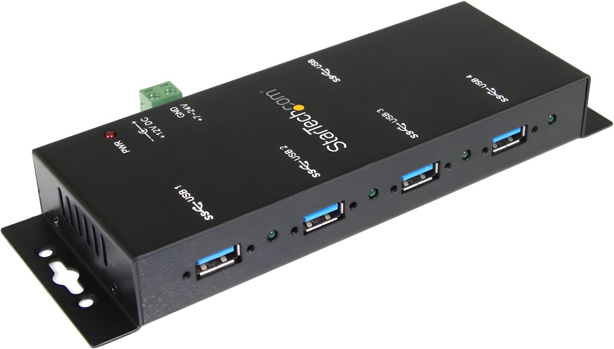 Startech Hub USB 3.0 Resistente Per Uso Industriale A 4 Porte Con Protezione Esd - Multiporte (ST4300USBM) ST4300USBM