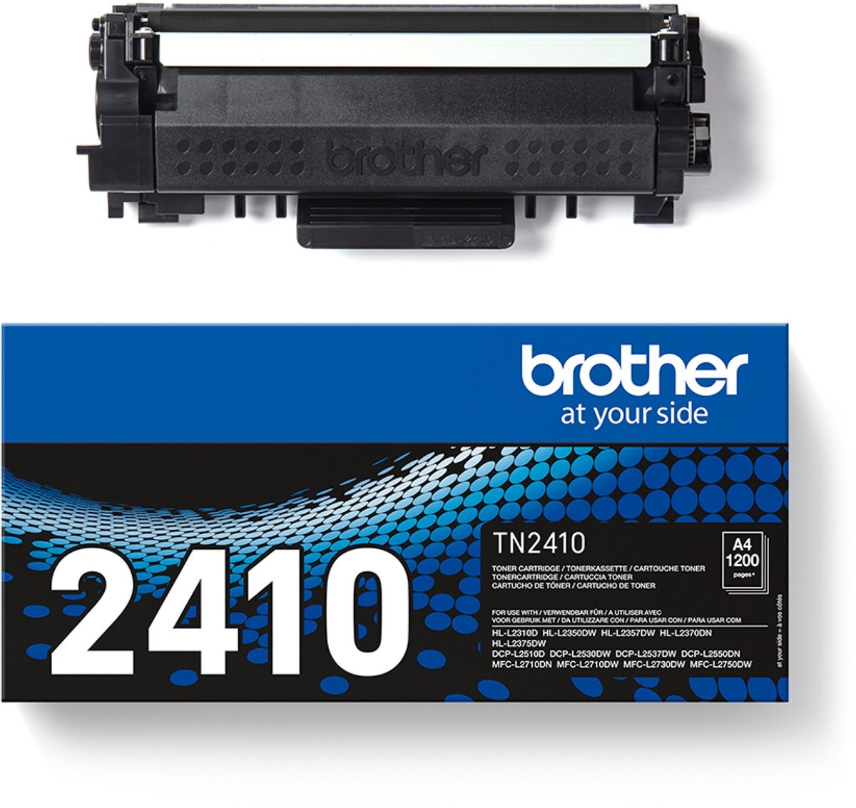 Brother Toner Standard Nero Per MFC-L2710DN/MFC-L2450DW Durata 1200 Pagine TN2410