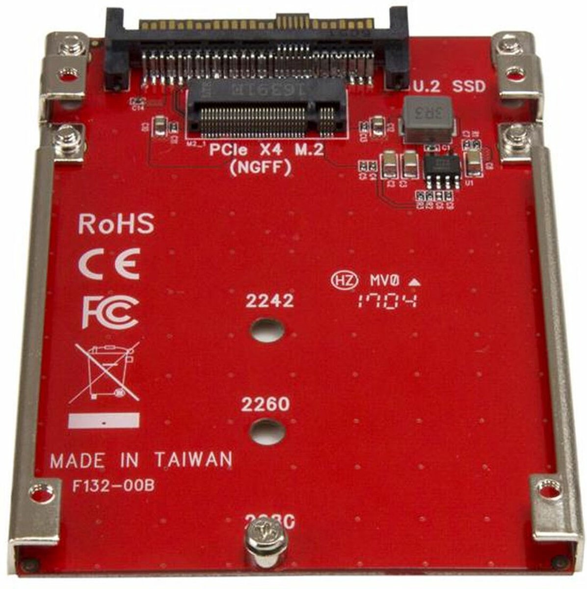 Startech Adattatore Host Per Drive M.2 A U.2( SFF-8639) Pcie Nvme SSD U2M2E125