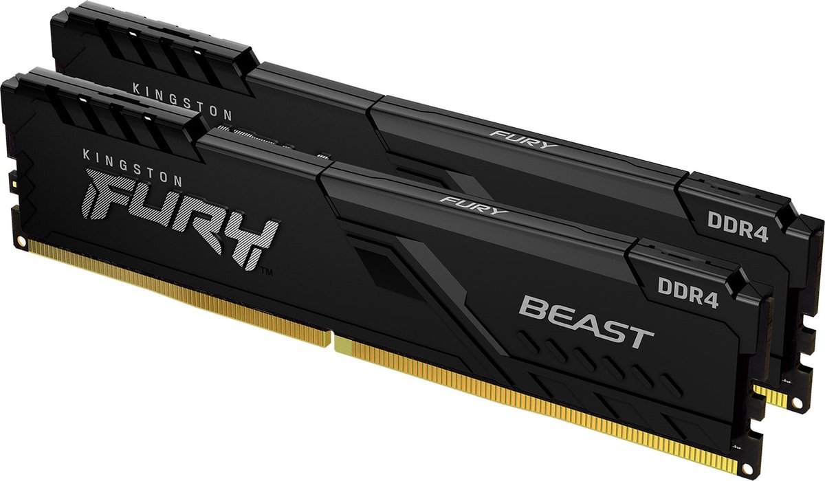 Kingston FURY Beast 32GB (2x16GB) 3600MHz DDR4 CL18 Memoria para Ordenadores de sobremesa Kit de 2 KF436C18BBK2/32