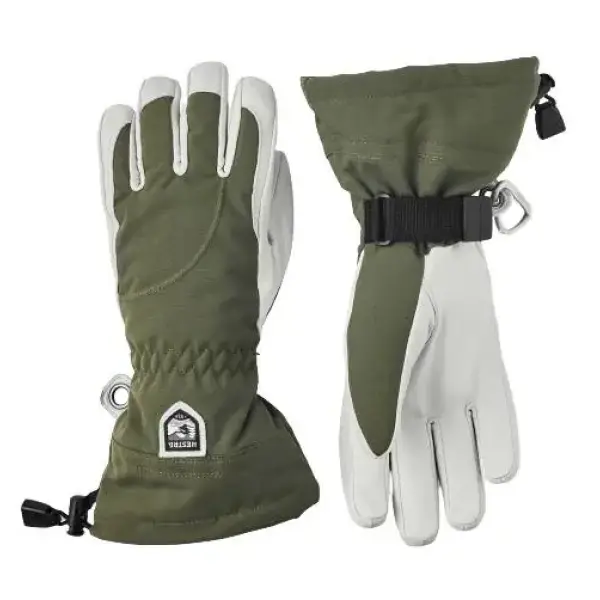 Handskar Hestra Heli Ski Dam (5 - Olive)