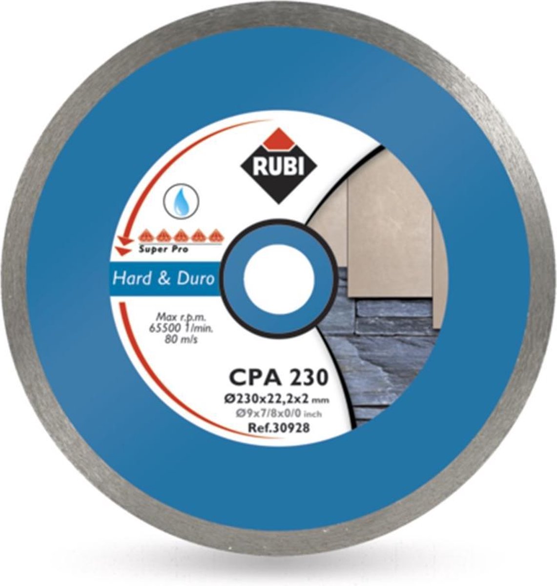 Rubi CPA 250 SUPERPRO - Disco de diamante para material duro continuo (250 mm)
