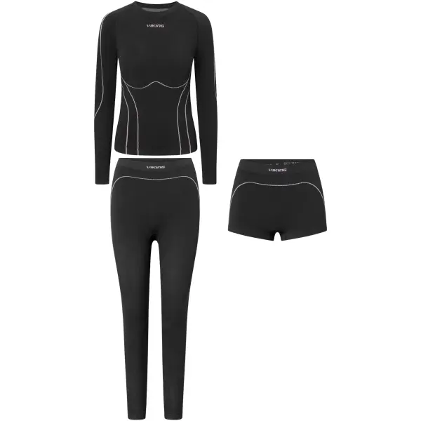 Skiundertøj Viking Etna 2.0 Base Layer Dame Sæt (M - Sort)