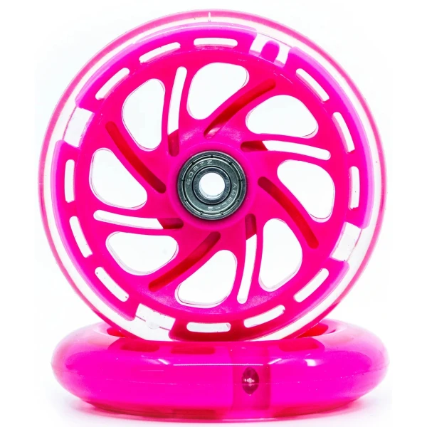 Sparkcykel Hjul Core LED 2-Pack (110mm - Rosa)