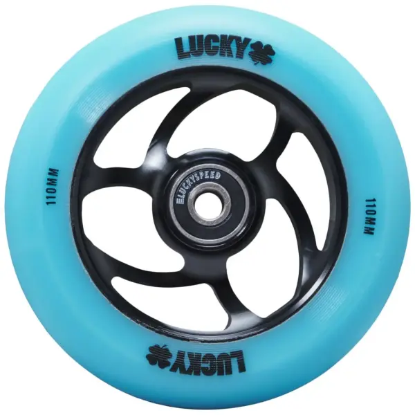 Hjul Til Løbehjul Lucky Torsion (110mm - Teal/Black)