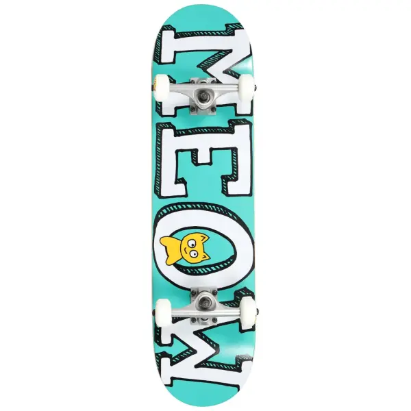 Komplet Skateboard Meow Logo (8" - Teal)