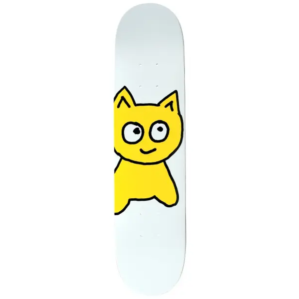 Skateboard Deck Meow Big Cat (7" - Hvid)