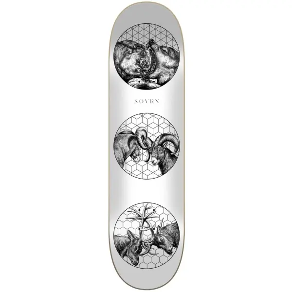 Skateboard Deck Sovrn Nature Of Wars (8" - Sort)