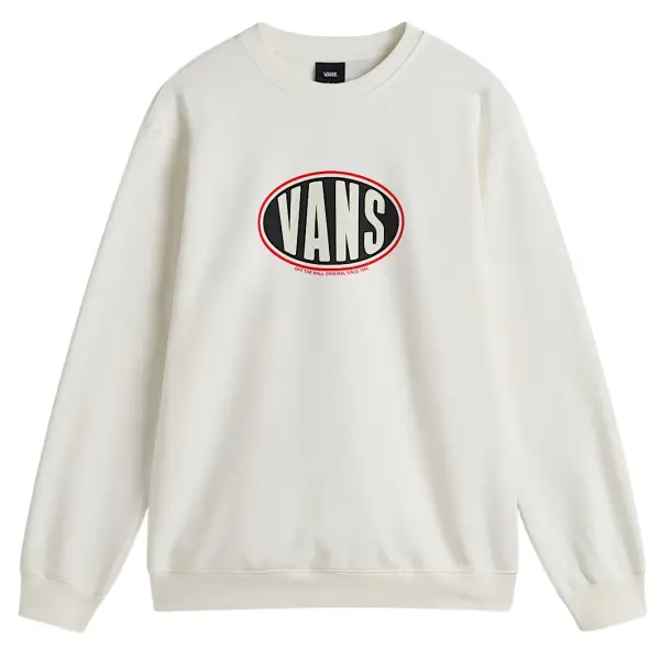 Sweatshirt Vans Spray On Loose Crew (XL - Marshmallow)