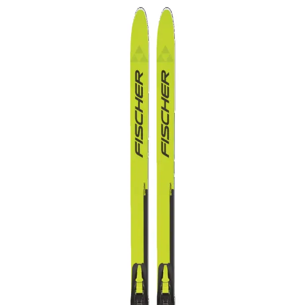 Klassisk Langrendsski Fischer Sprint Crown Jr + Bindinger (150cm - Sort)