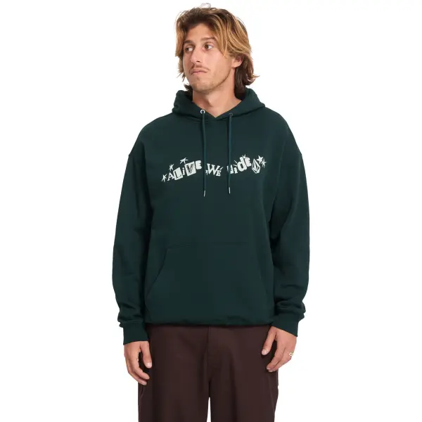 Hoodie Volcom Alive We Ride (M - Scarab)