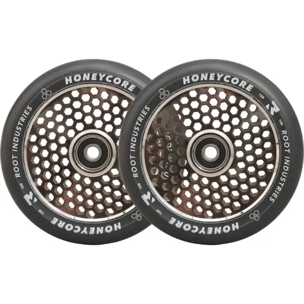Hjul Til Løbehjul Root Honeycore Sort 120mm 2-Pak (120mm - Mirror)