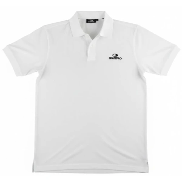 T-shirt SkatePro Heavy Polo (XXL - Hvid)