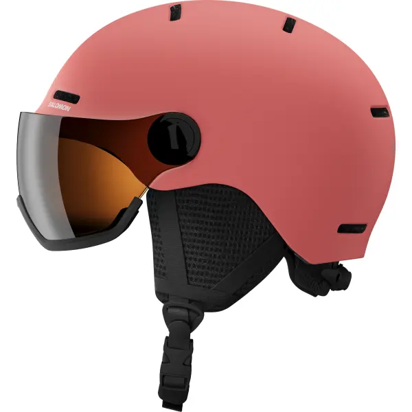 Skihjelm Salomon Orka Visor Junior (S - Sun Kissed Coral)