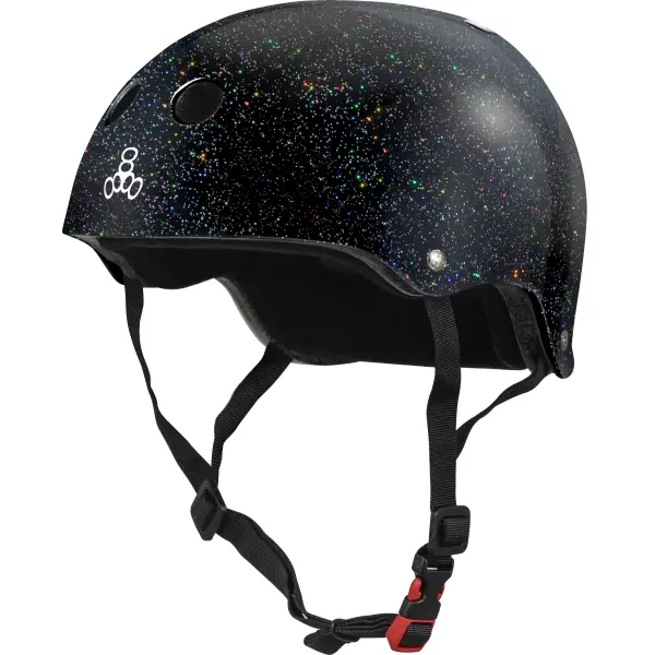 Hjelm Triple Eight Glitter Sweatsaver Skate (XS-S - Sort)
