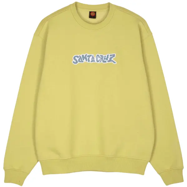 Santa Cruz Patch Strip Crew (L - Gul)