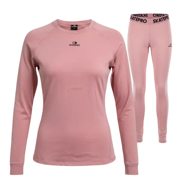 SkatePro Stretch Dame Thermals Undertøj (XL - Pink)