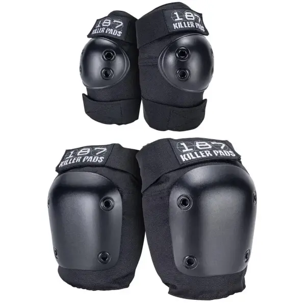Albuebeskyttere 187 Killer Pads Knee & (S/M - Sort)