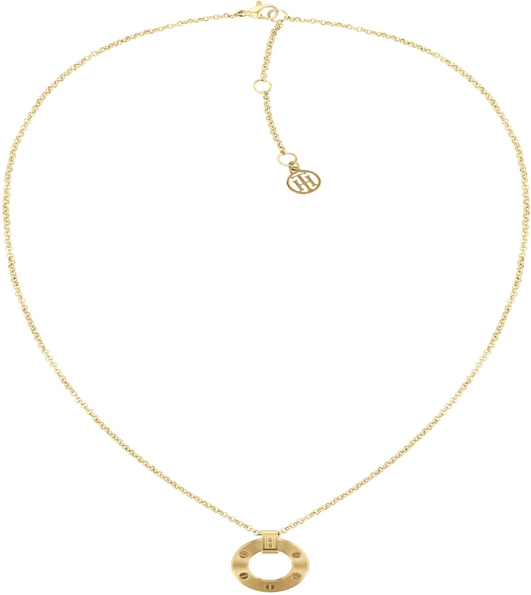 Tommy Hilfiger Jewelry Collar con Colgante para Mujer en Oro Amarillo - 2780605
