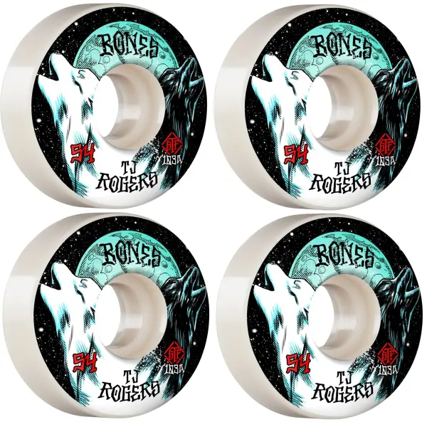 Skateboard Hjul Bones Pro STF V3 Slims 4-Pak (54mm - Boo Voodoo)