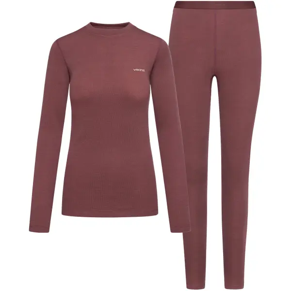 Viking Mariboo Base Layer Dame Sæt (S - Pink)