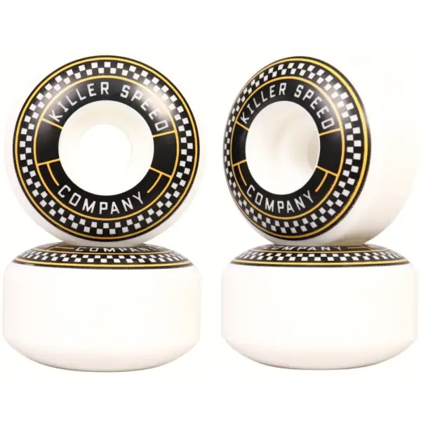 Skateboard Hjul Killer Team Classic Checkered 99A 4-Pak (52mm - Hvid)