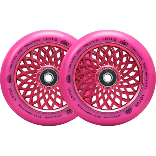 Hjul Til Løbehjul Root Lotus 2-Pak (110mm - Radiant Pink)