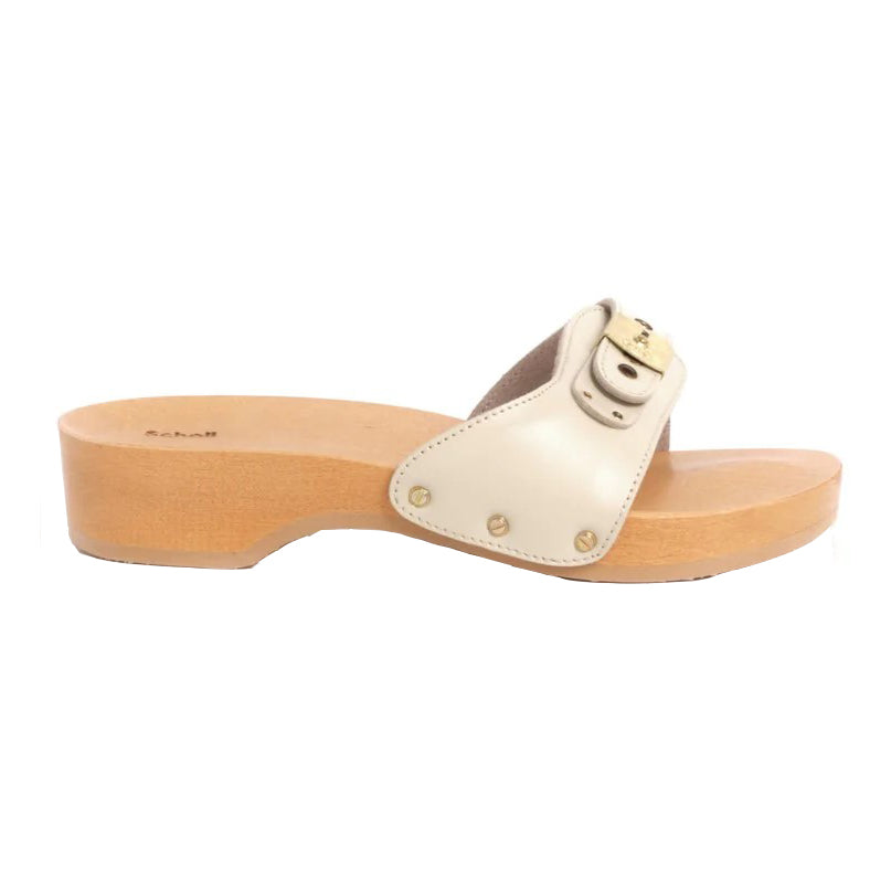 Pescura Heel Scholl | Zoccolo in Legno Anatomico | Misura 37 Sabbia