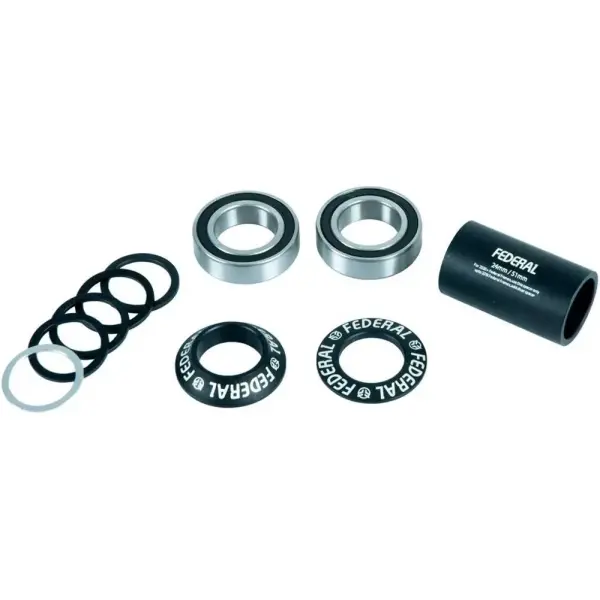 BMX Bottom Bracket Federal V2 Mid (19mm - Sort)