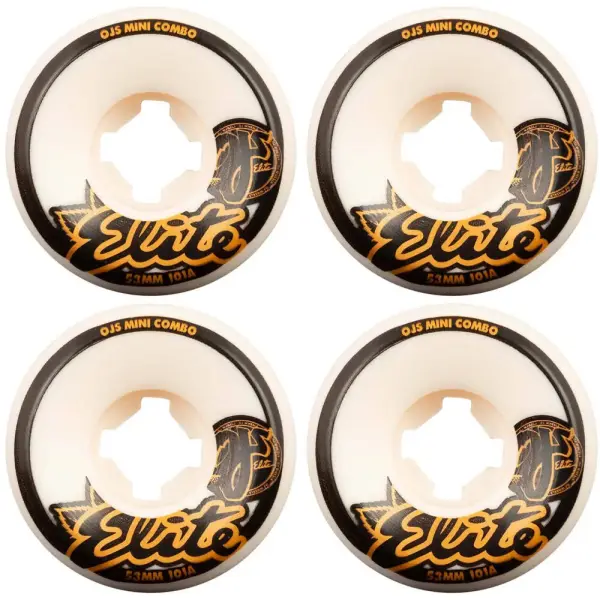 Skeittilaudan Renkaat OJ's Elite Combo 101A 4 Kpl (53mm - Valkoinen)