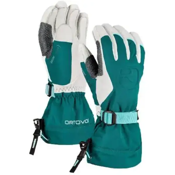 Ortovox Merino Freeride Naisten Hanskat (XS - Pacific Green)