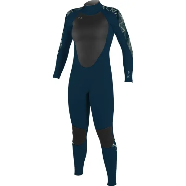 Naisten Märkäpuku O'Neill Epic 4mm Back Zip (4 - Shade/Bungalow Stripe)