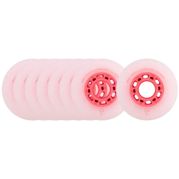 Rullaluistimen Renkaat FlyingEagle Ice Cream (72mm - Strawberry)