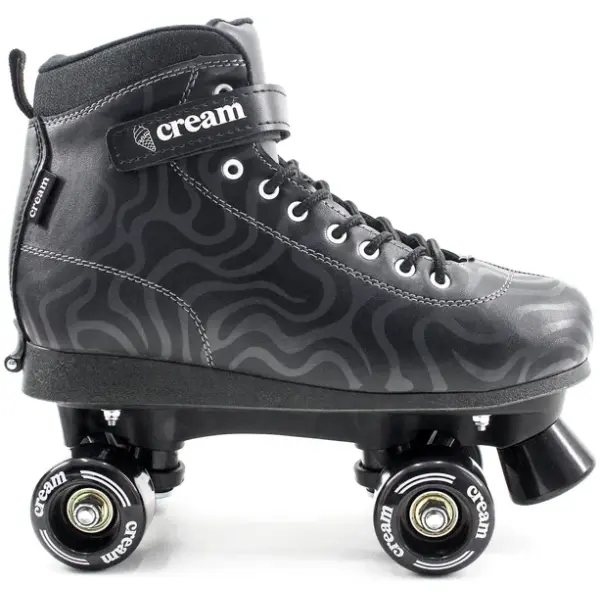Lasten Quad Rullaluistimet CREAM Scoop Wave Säädettävä (Musta - 35-38)